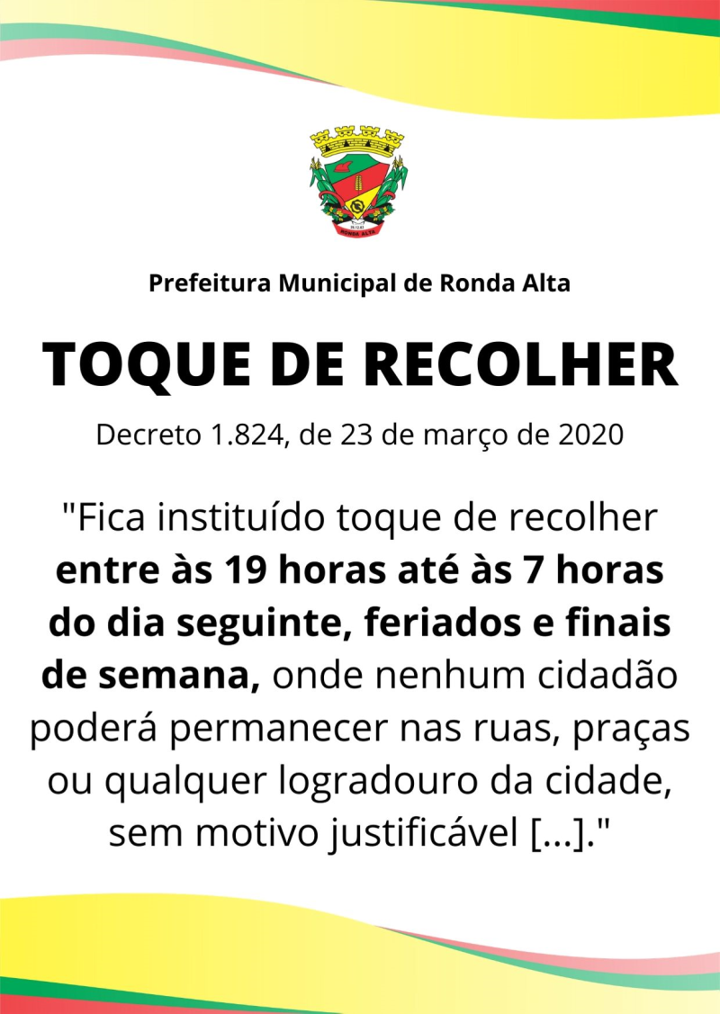 Decreto Municipal adiciona medidas de contenção ao COVID-19